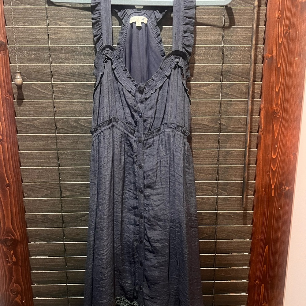 Mine Gray Ruffled Dress